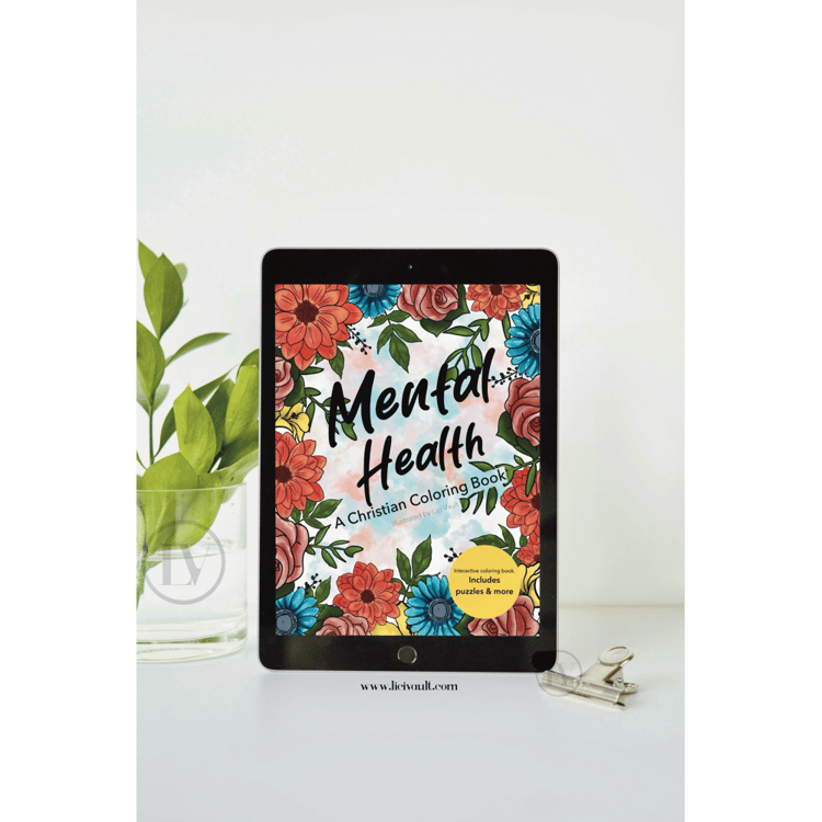 Mental Health Christian Digital Coloring Book by Lici Vault