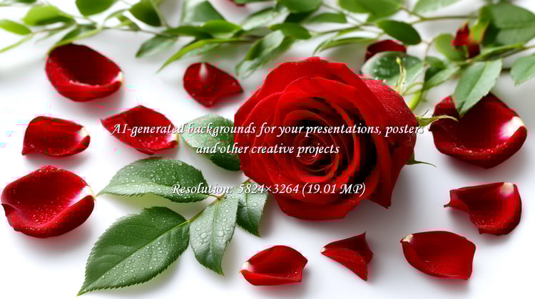 Capture the essence of love with a velvety red rose, adorned with dewy petals and vibrant leaves. Ideal for expressing deep affection, celebrating anniversaries, or creating elegant designs.