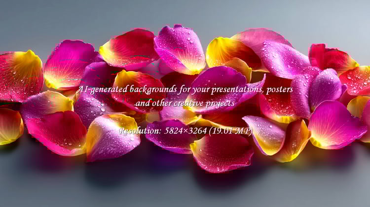 Capture the essence of romance and beauty with these stunning rose petals. The vibrant colors and delicate dewdrops create a fresh and elegant feel, perfect for adding a touch of nature to your designs.