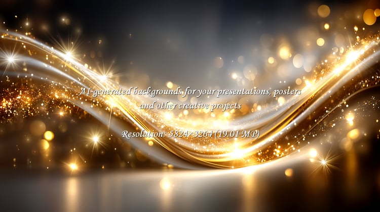 Capture the magic with radiant golden light trails and sparkling bokeh. A luxurious, festive backdrop for creating unforgettable holiday promotions or enhancing brand visuals with elegance.