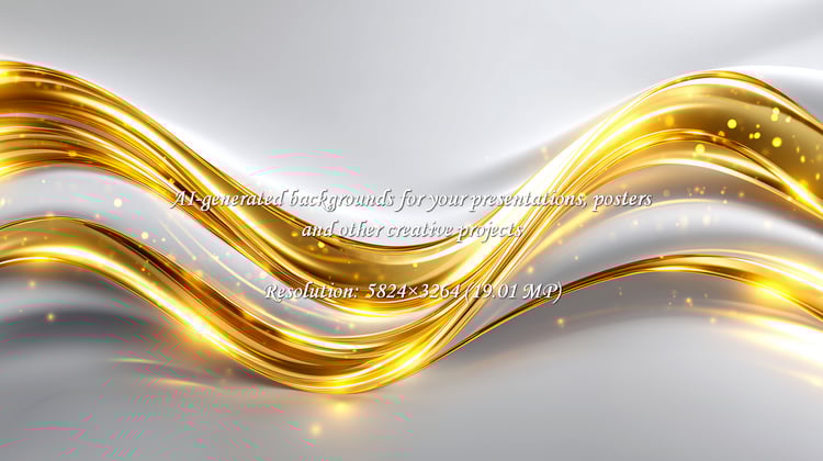 Elevate your designs with this elegant golden wave! Perfect for adding a touch of luxury and sophistication to branding, marketing, or creative projects. Shimmering highlights create a mesmerizing effect.