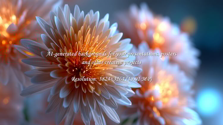 A gorgeous chrysanthemum close-up showcasing vibrant orange and white petals. Perfect for adding a touch of natural beauty to designs, conveying warmth, or celebrating the freshness of spring.