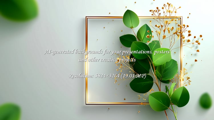 Elevate your projects with the serene beauty of nature! This eucalyptus and gold frame bring a touch of elegance and freshness to any design, perfect for invitations, cards, and more.