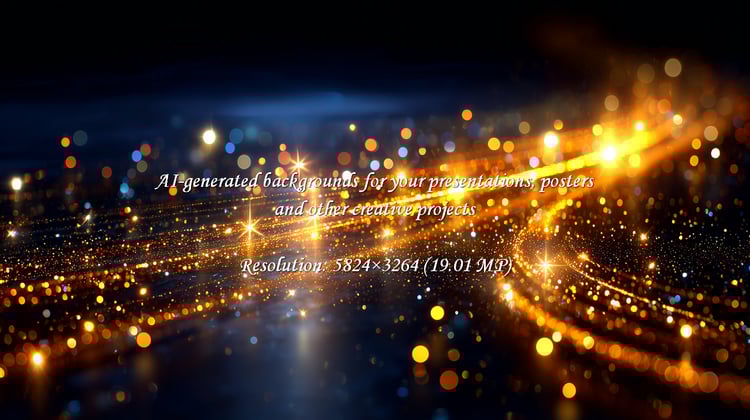 Capture the energy with this vibrant background! Golden light trails shimmer across a dark space, perfect for modern technology, futuristic concepts, or festive designs. Dynamic and captivating!