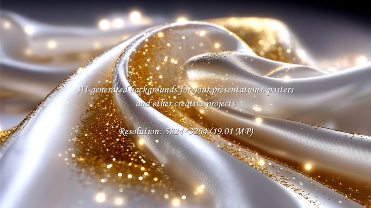 Capture the elegance and festivity with this shimmering gold glitter on soft white fabric. Ideal for luxurious designs, holiday promotions, and creating a sophisticated and celebratory atmosphere.