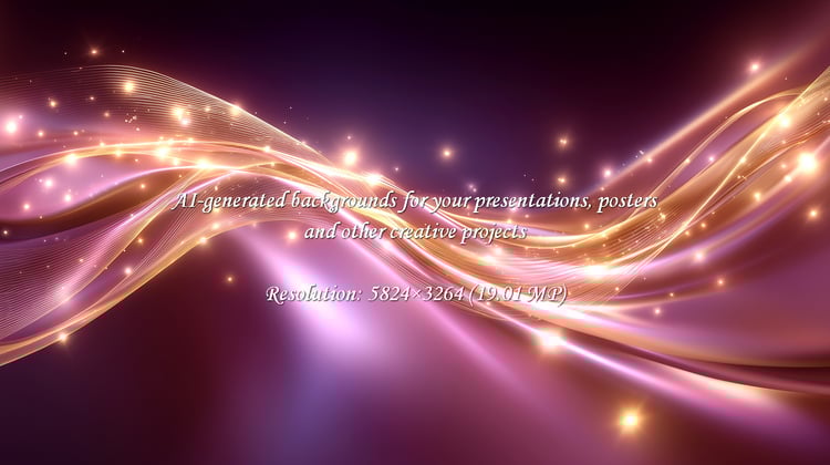 Capture a sense of magic and wonder with this vibrant abstract. Golden light trails dance across a purple backdrop, creating a dynamic and elegant effect. Perfect for backgrounds and art.