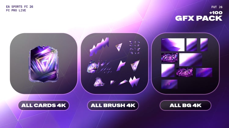 FC PRO LIVE Graphic Pack – FC26 2D Overlays, Panels & Thumbnails | Nanocrea