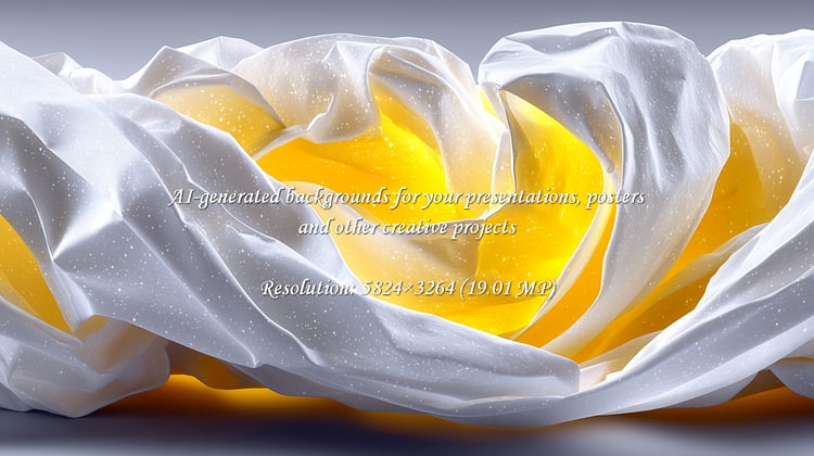 A stunning abstract featuring flowing white fabric illuminated by vibrant yellow light, creating a modern and elegant backdrop. Ideal for designs that need a unique and eye-catching element.