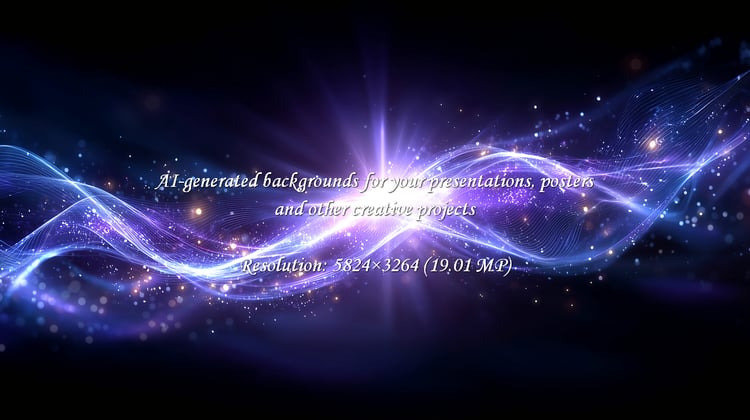 Add a touch of magic to your project with this vibrant abstract background. Perfect for presentations, websites, and marketing materials. The dynamic light and shimmering particles create a modern, elegant feel.