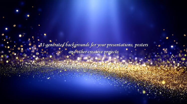 A mesmerizing golden glitter against a deep blue backdrop evokes luxury and celebration. Perfect for adding sophisticated sparkle to invitations, branding, or festive designs. Create magic now!