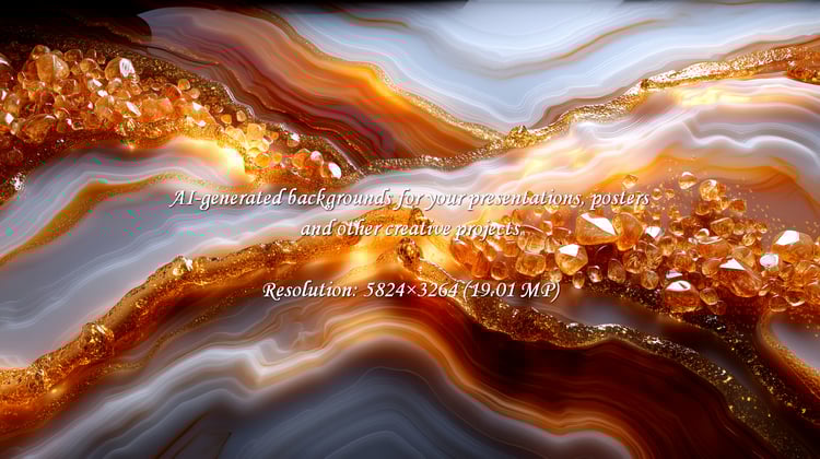 Capture the luxurious essence of nature with this stunning agate pattern. Shimmering gold accents elevate the design, perfect for adding elegance to your projects or creating captivating backgrounds.