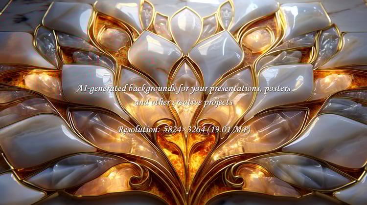 Elegant pearl and gold abstract design creates a luxurious and glamorous backdrop. Ideal for modern art prints, stylish textures, and sophisticated backgrounds, adding an ornate touch to any project.