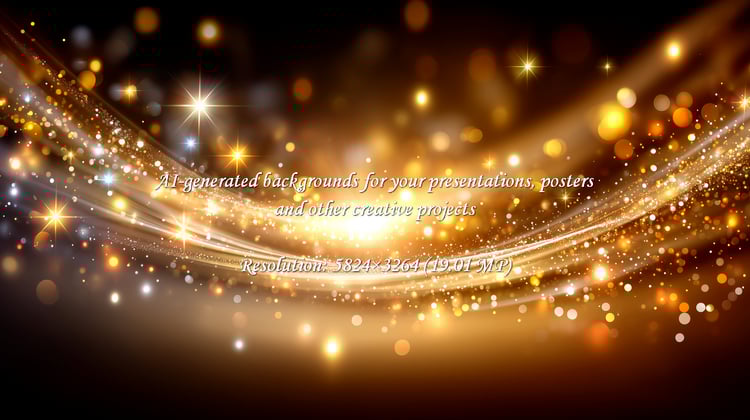 A radiant golden spectacle with sparkling lights and bokeh, creating a luxurious and magical atmosphere. Perfect for adding a touch of elegance and festive cheer to any project.