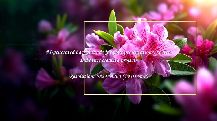 Capture the delicate beauty of pink rhododendron blossoms bathed in soft sunlight, perfect for adding a touch of springtime elegance to your designs and conveying a sense of fresh beginnings.