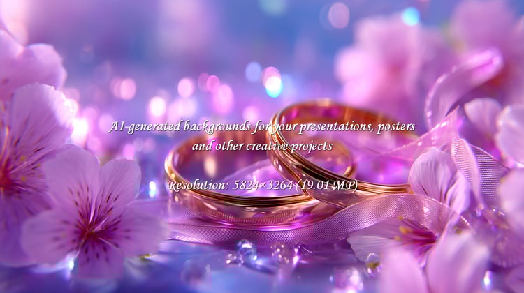 Capture the essence of enduring love with wedding bands nestled among delicate blossoms. The soft, romantic light and elegant details create a dreamy atmosphere, perfect for expressing commitment.