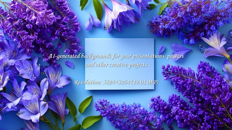 Fresh floral design with vibrant purple blossoms and a pastel background. Perfect for spring invitations, elegant branding, or creative projects. Add your text for a stunning presentation.