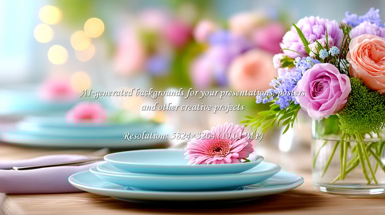 Create a warm and inviting atmosphere with this elegant table setting. Perfect for celebrations, events, or special occasions, this floral arrangement adds a touch of beauty and sophistication to any gathering.