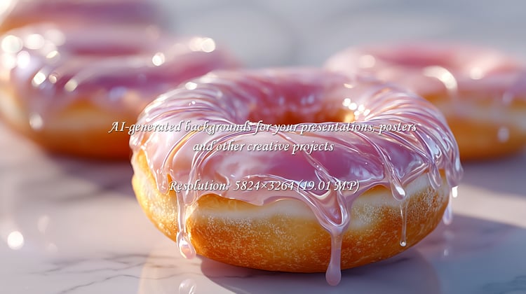 Satisfy your cravings with this delightful pink glazed donut. Perfect for breakfast, dessert, or any time you need a sweet treat. Its glistening glaze and tempting aroma make it irresistible.