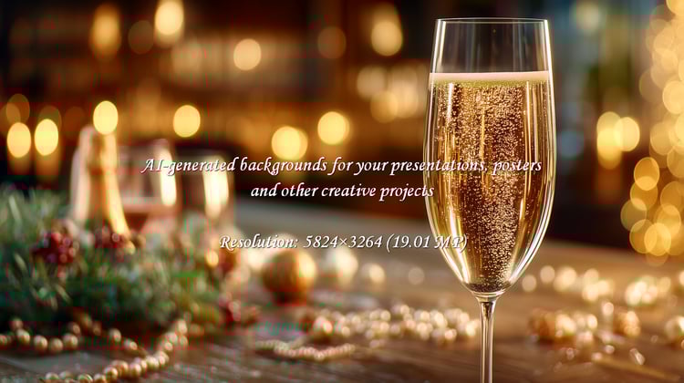 Sparkling champagne sets a magical mood. Toast to unforgettable moments and celebrate with elegance. Perfect for holiday promotions, festive events, and cherished celebrations.