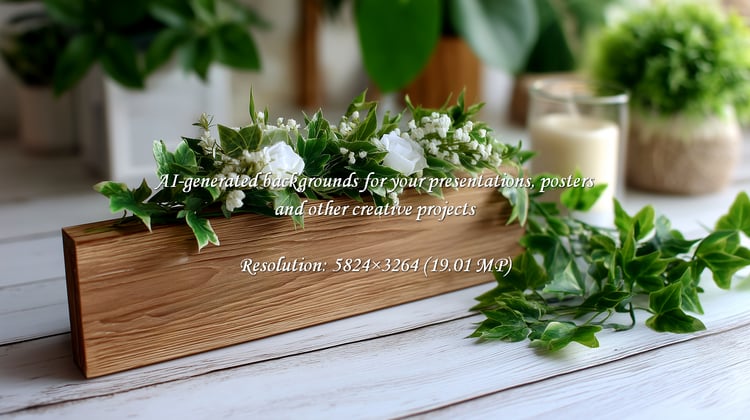 An elegant floral arrangement featuring white roses in a rustic wooden box, perfect for creating a serene and inviting atmosphere for weddings, special events, or sophisticated home decor projects.