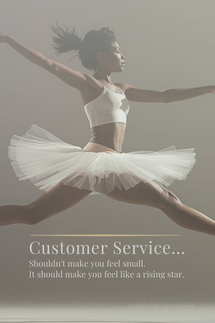 customer service wall art, motivational wall art, ballerina digital art, office decor printable, corporate training art, inspirational digital download, customer service quote, leadership wall decor, modern printable art, positive workplace art, self-impr