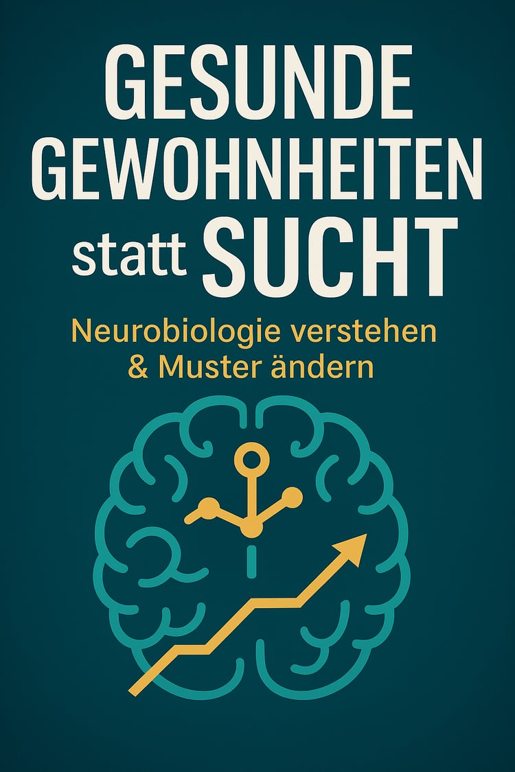 Sucht überwinden, Dopamin verstehen, gesunde Gewohnheiten aufbauen, digitale Abhängigkeit lösen, Neuroplastizität Buch, Suchtmuster durchbrechen, suchtfrei leben, 30 Tage Programm Gewohnheiten, Stress und Überreizung reduzieren, Mikro-Süchte im Alltag, Ne