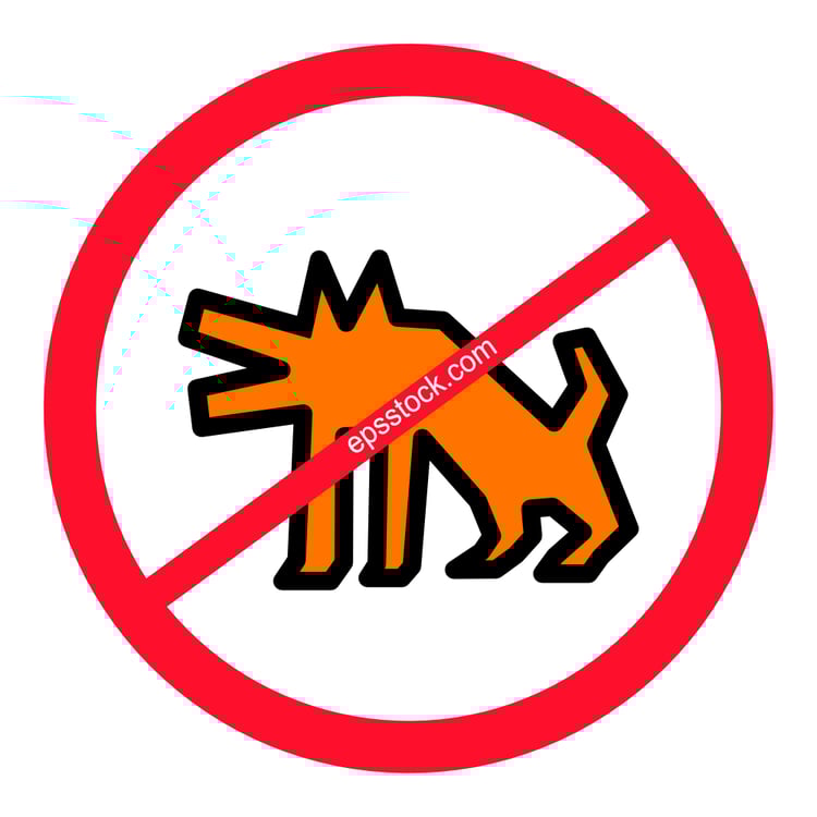 No Dogs Allowed Sign