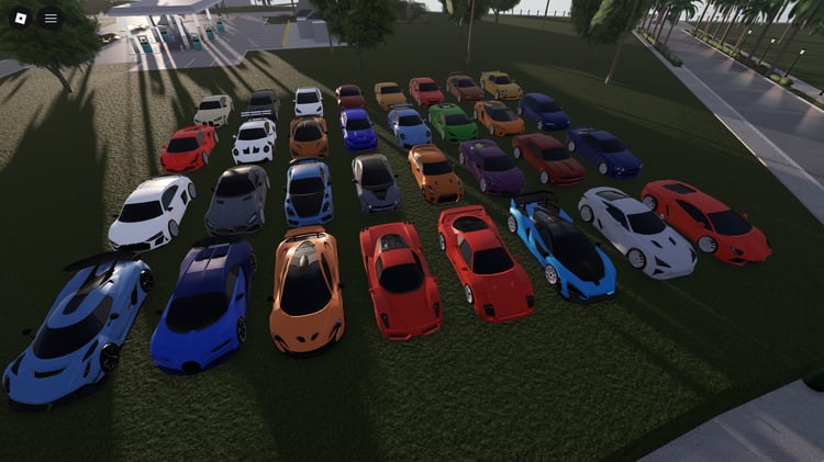 Street-ready Roblox vehicle props for decoration
