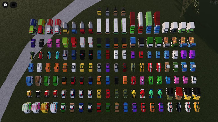 Simple car lineup for filling parking lots