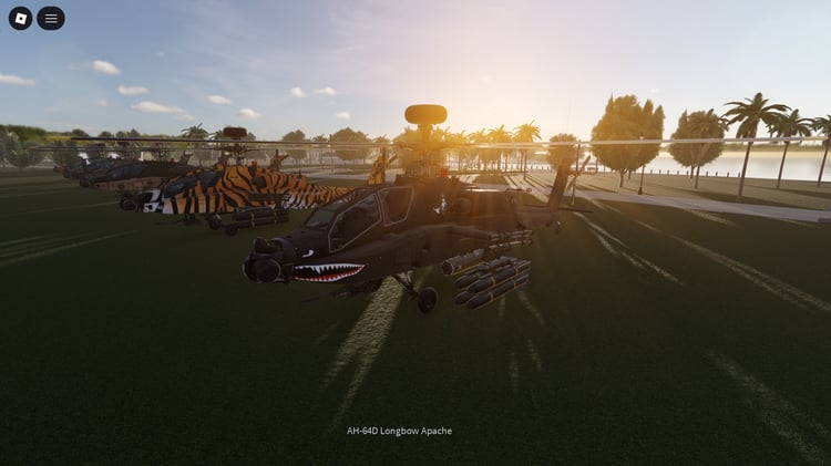 Recon-style helicopter model included in the pack