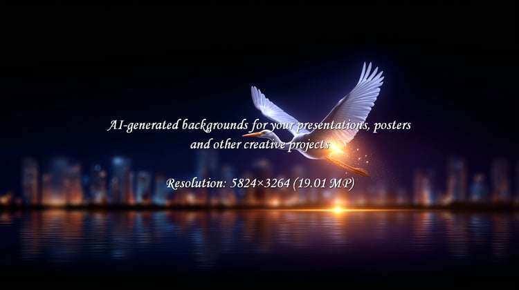 Witness the ethereal beauty of a white heron in flight against the backdrop of a shimmering cityscape. Evoking feelings of freedom and serenity, a captivating scene for travel and nature enthusiasts.