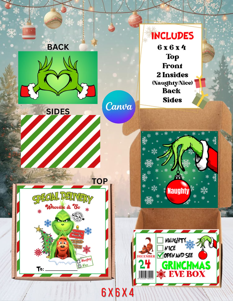 Rosie's Customs Digitals - Christmas Eve Boxes