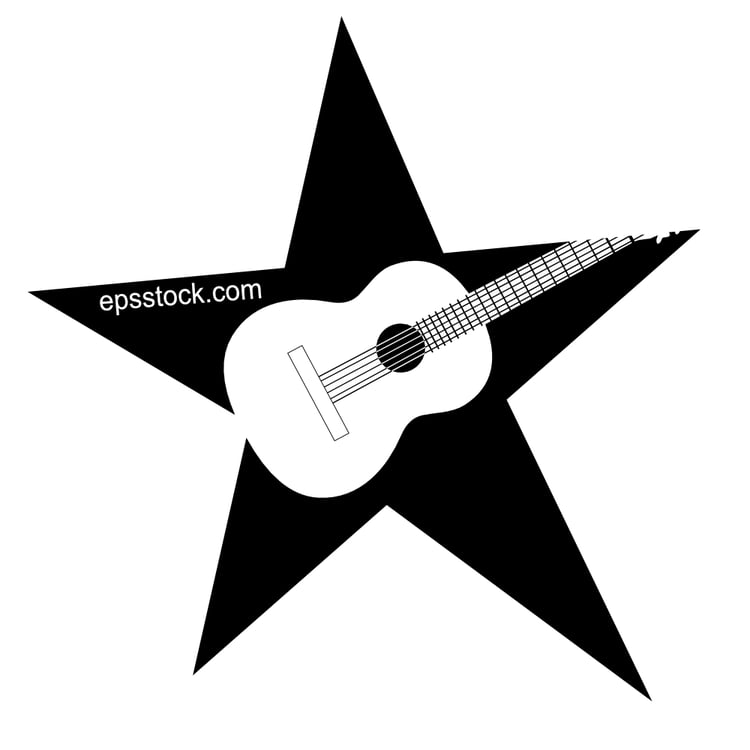 Star with guitar