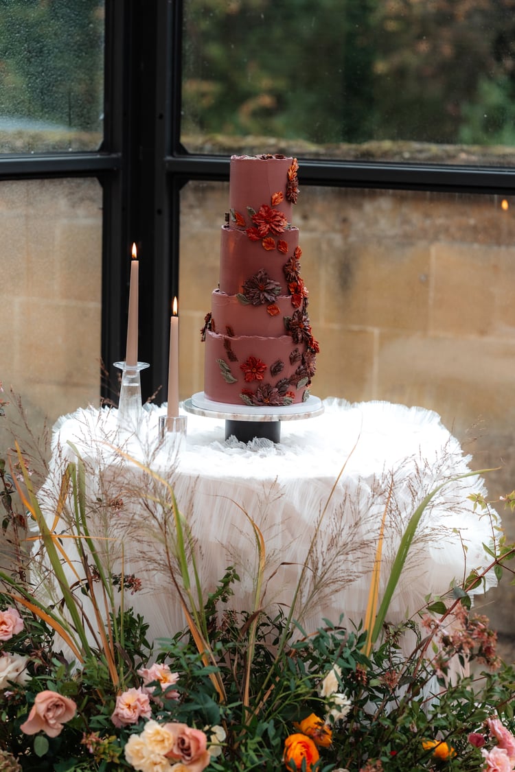 Brown and Orange cake