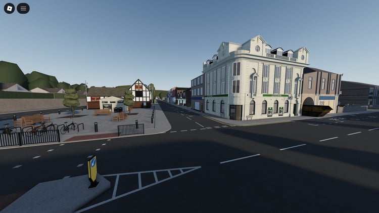 British architecture in Roblox map