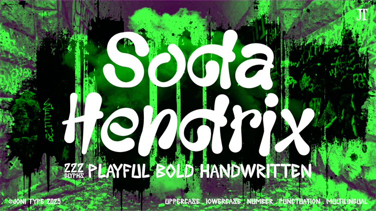 Soda Hendrix - Playful bold handwritten
