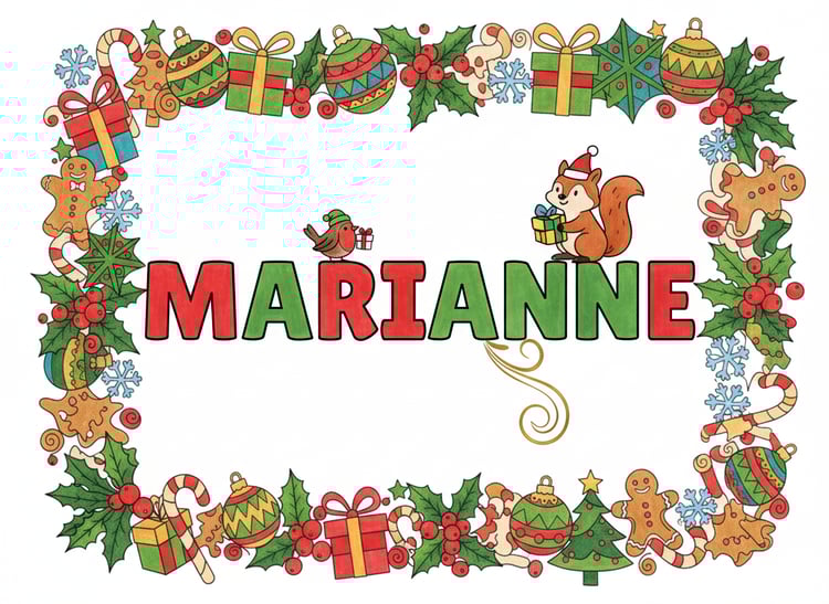 Christmas Personalised Placemat Colouring Sheet