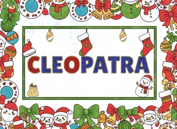 Christmas Personalised Placemat Colouring Sheet
