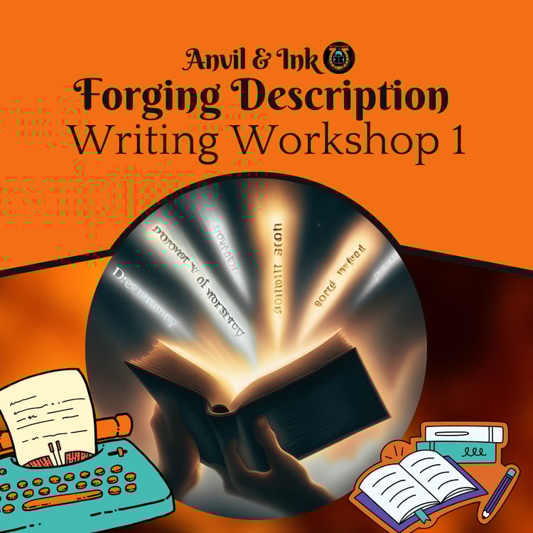 open book spouting magic words