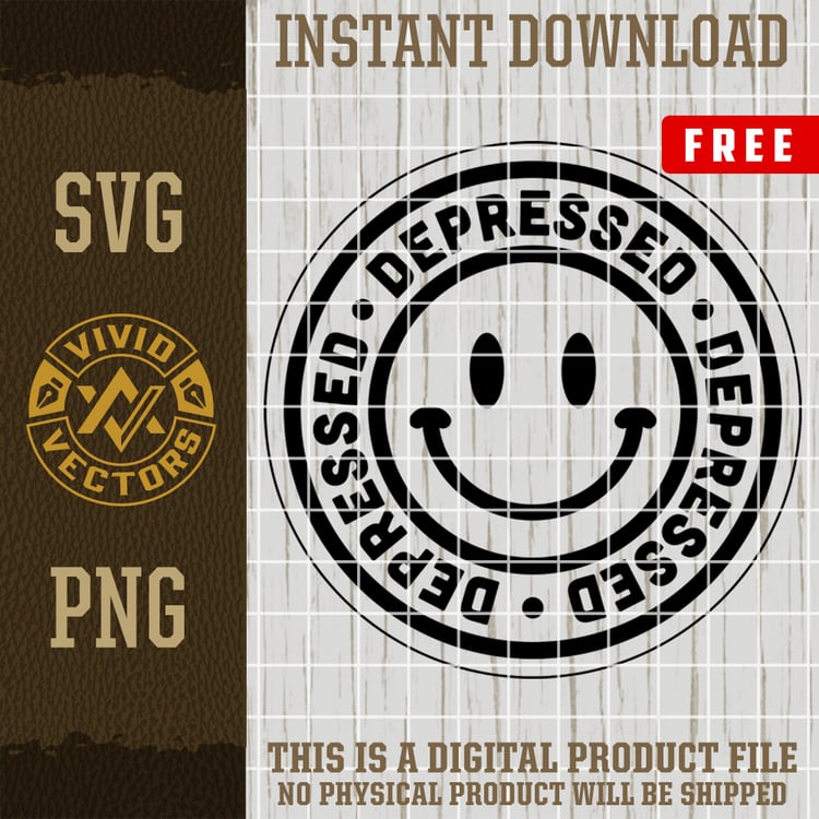 FREE smiley face svg png emoji ironic grunge emo sarcasm clipart