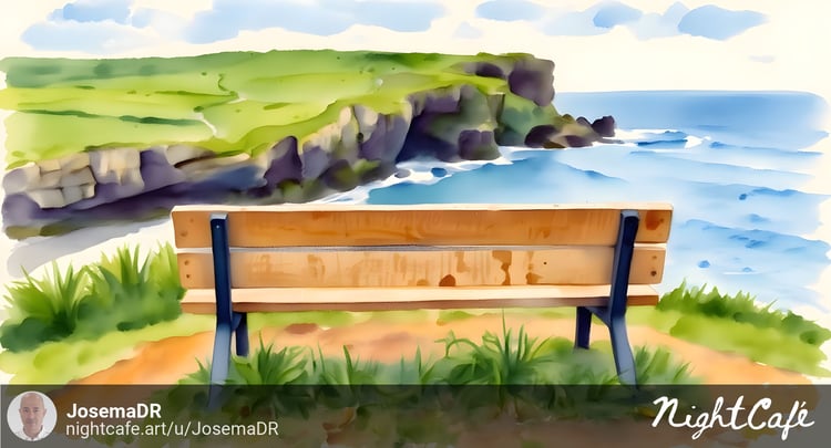 Having a coffee at El Bolao