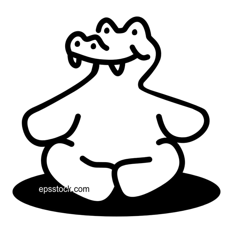 Crocodile toy symbol