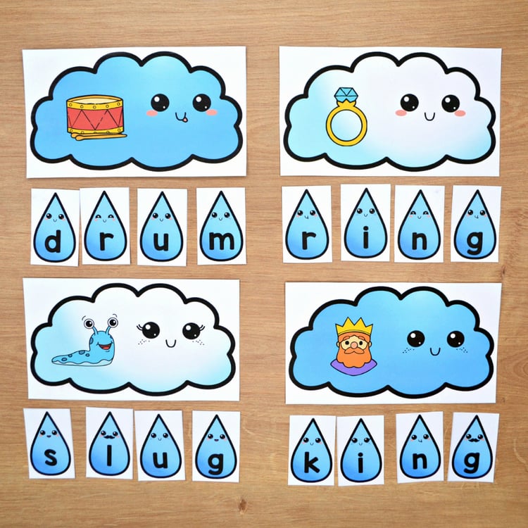 Snail Rhyming Matching Activity | Rhyming Words
