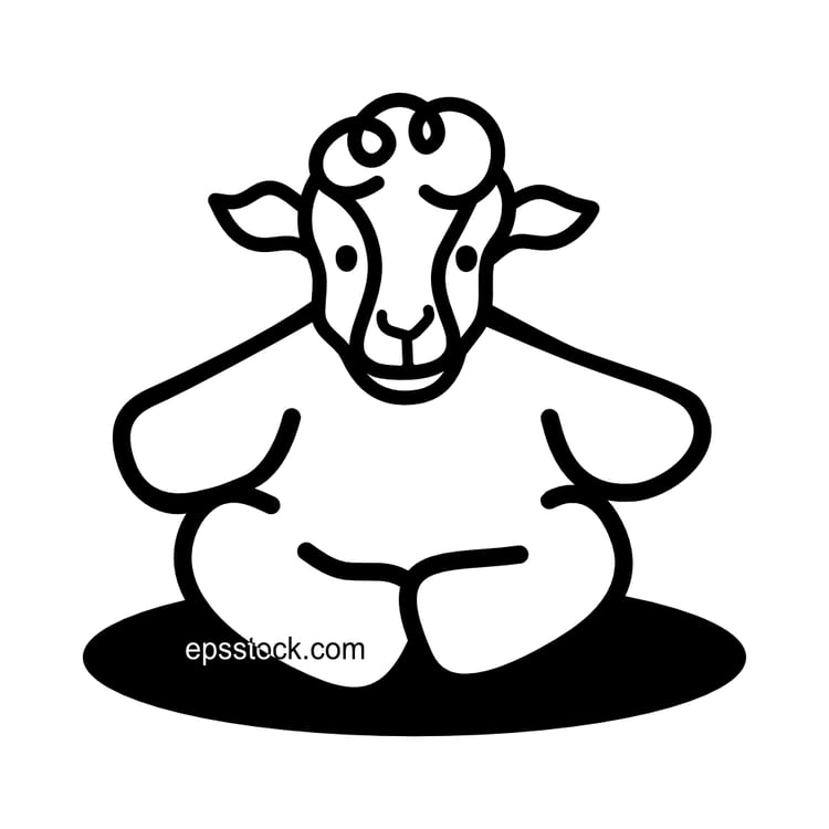 Sheep toy symbol