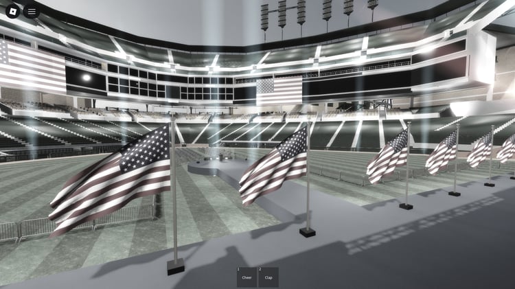 roblox michigan environment with three sports stadiums