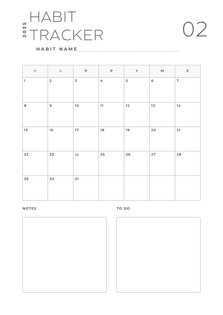 Get two 30 days habit trackers