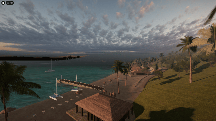 Tropical coastline and beach scenery across multiple islands