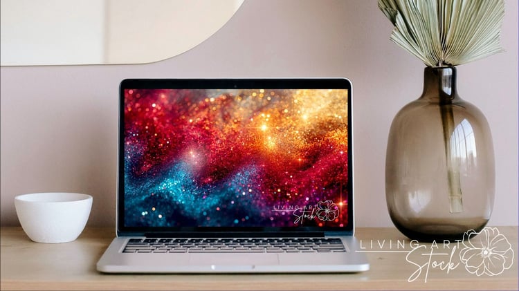 Beautiful glitter laptop screensavers