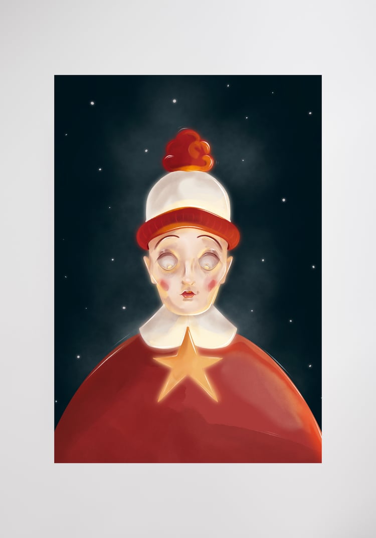 Carte de Noël - L'étoile