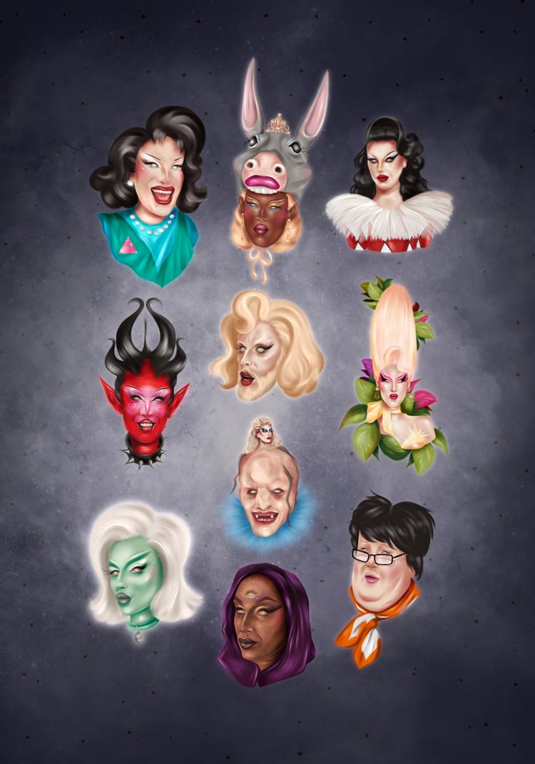 Affiche Dragrace AllStars France Maxime June